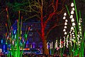 Light sculptures transform Leicester Square in London for Lumiere festival.