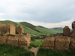 The ruins of the Manjusri Monastery