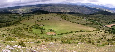 Vue panoramique depuis le puech d'Alluech.