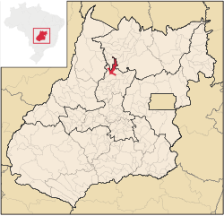 Localização de Pilar de Goiás em Goiás