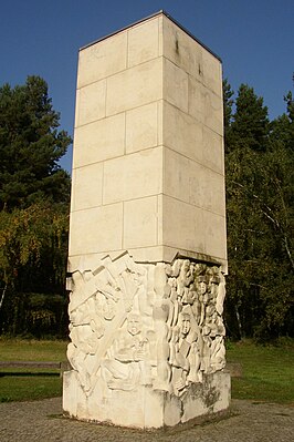 Monument op de plek van het concentratiekamp