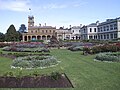 Werribee Park mansion with former Corpus Christi extensions to right.