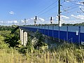 Blick vom Südportal des Limburger Tunnels auf die Brücke, Blickrichtung Süden