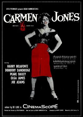 Aanplakbiljet voor Carmen Jones