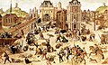 Massacre de la Saint-Barthélemy en 1572.