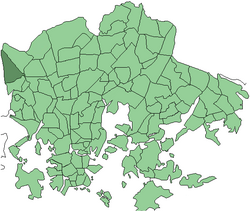 Position of Konala within Helsinki