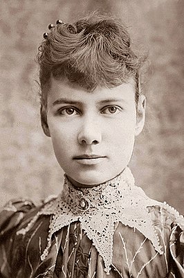 Elizabeth Cochrane ofwel Nellie Bly ca. 1890