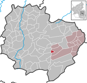 Poziția Standenbühl pe harta districtului Donnersbergkreis