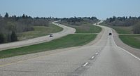 Manitoba Highway 1 between Carberry and Sidney