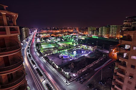 The City of Damanhur at night