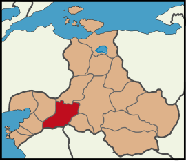 Map showing İvrindi District in Balıkesir Province