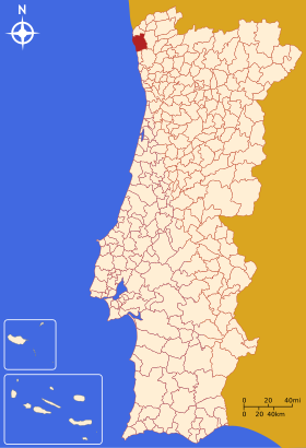 Localização de Viana do Castelo