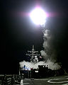 USS Gonzalez fires a Tomahawk cruise missile during Operation Allied Force on 31 March 1999