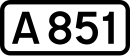 A851 road