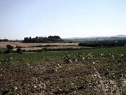 Panorama du Val di Chiana vers Castiglion Fiorentino