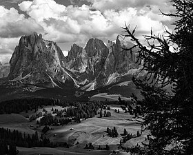 Grohmannspitze (Mitte hinten) von Norden