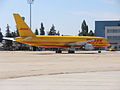 Boeing 757-200SF spoločnosti DHL Aviation na letisku v Bratislave