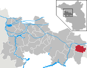 Poziția orașului Falkensee pe harta districtului Havelland