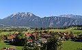 Blick von Mühlbach in Richtung Ebbs und Kaisergebirge