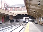 Watsessing Avenue station in 2010 with the original 1912 station visible above the tracks