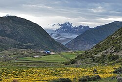 ライグ氷河の遠景