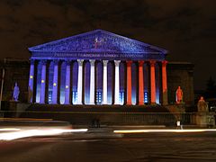 Illumination lors de la Douzième présidence française de l'Union européenne (2008).