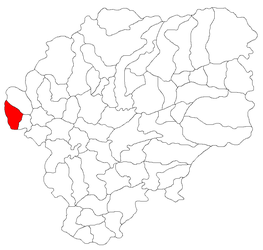 Location in Bistrița-Năsăud County