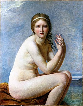 "Psyche verlaten" door Jacques-Louis David, 1795