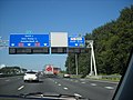 A13 in noordelijk richting ter hoogte van afslag Delft-Zuid.