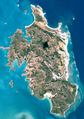 Landsat image of Vanderlin Island