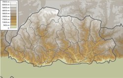 Location map/data/Bhutan is located in Bhutan