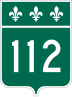 Route 112 marker