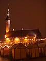 Tallinn Town Hall at night