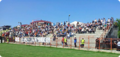 KF Zajazi fans during the play off match against FK Babi