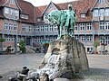 Monument voor hertog August II op het marktplein van Wolfenbüttel