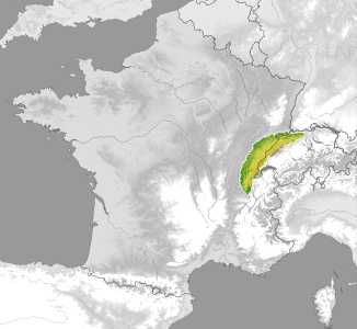 Carte de localisation en France et en Suisse.