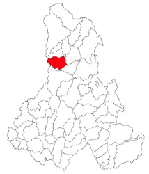 Location in Harghita County