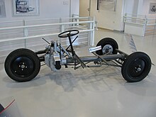 The chassis of a Tatra 49