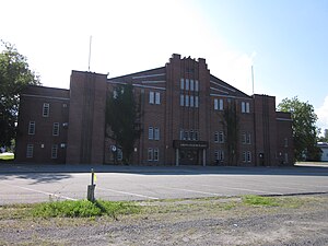 Außenansicht der Aréna Jacques Plante