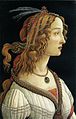 Sandro Botticelli: Presunto retrato de Simonetta Vespucci.