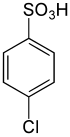 Struktur von 4-Chlorbenzolsulfonsäure