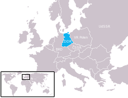 Location of East Germany