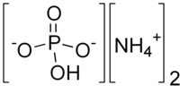 Structuurformule van ammoniumwaterstoffosfaat