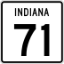 State Road 71 marker