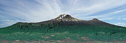 Der höchste Punkt des linken Gipfels Shira liegt in Machame Magharibi