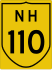 National Highway 110 marker