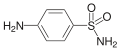 Sulfanilamide, a sulfonamide antibacterial, called a sulfa drug.