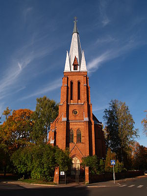 Tartu katoliku kirik sügisel