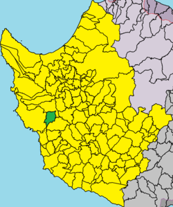 Map of Akoursos in Paphos district.