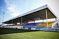 The refurbished East stand.